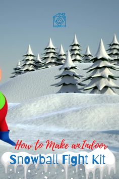 Keep the kids entertained with this DIY Indoor Snowball Fight Kit! Budget-friendly, easy to make, and perfect for winter fun without the cold. Learn how to create your own kit using Dollar Tree finds and bring the snowy magic indoors! Winter Activity For Kids, Indoor Snowballs