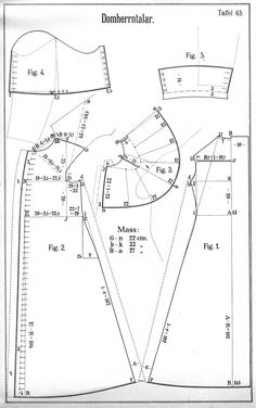 the sewing pattern is shown with measurements for the top and bottom part, as well as the