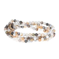 PRICES MAY VARY. ✧ STYLE - Faceted semi-precious gemstones mix with tiny geometric metal beads to adorn the wrist or neckline. Effortlessly converts from bracelet or necklace. Can be wrapped 4-5 times as a bracelet and 1-2 times as a necklace ✧ MATERIAL - 34" length. Made with delicate 4.5mm semi-precious faceted gemstones, matte enamel tile beads and sterling silver plated brass on durable stretch cord so it fits most wrists. Nickel and Cadmium-free ✧ STONE - Natural stone properties of Mexican Stone Wrapping, Rose Quartz Stone, Tourmaline Stone, Semi Precious Stone, Layered Bracelets, Onyx Stone, Of The Earth, Inner Strength, Silver Accents