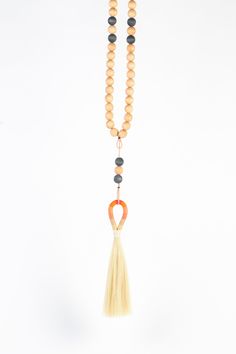 Worry Beads Horse Hair Tassels, Worry Beads, Greek Orthodox, Horse Hair, A Horse, Wooden Beads, Two Hands, Tassel Necklace, No Worries