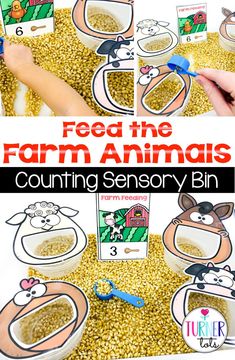 feed the farm animals counting and sorting activity for toddlers to practice counting in their own hands