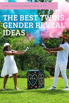 Twin Gender Reveal Ideas For Party, Gender Reveal Ideas Twins, Gender Reveal Ideas For Twins, Twins Gender Reveal Ideas, Twin Gender Reveal Ideas, Best Gender Reveal Ideas, Vanishing Twin Syndrome, Twins Gender Reveal, Sibling Gender Reveal