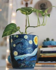 a potted plant sitting on top of a table