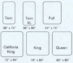 the california king size bed measurements are shown