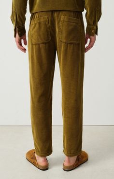 Men's trousers Padow - VINTAGE YOUNG PLANTS Brown - H24 | American Vintage Mens Trousers, American Vintage, Trousers, Plants, Clothes