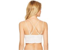 Free People Adella Bralette | Zappos.com Cute Bras Free People, Seamless V-neck Bra For The Beach, Beach-ready Bra-friendly Lace Crop Top, Free People Adella, Free People Bralette, Tres Chic, Product Reviews, Bralette, Camisole Top