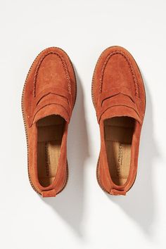 Step ahead of the style curve with these sumptuous suede loafers. Soft and chic, they lend everyday ensembles an effortlessly polished touch. | Kelsi Dagger Brooklyn Lens Loafers by Kelsi Dagger Brooklyn,Kelsi Dagger, Women's, Size: 8 at Anthropologie Teacher Shoes, Shoes Unique, Soft Autumn, Suede Flats, Suede Loafers, Shoe Shop, Womens Flats, Type 3, Loafer Shoes