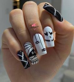 Halloween Acrylic Nails, Fancy Nails