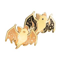 Teagan White, Ghost Bat, Enamel Lapel Pin, Hard Enamel Pin