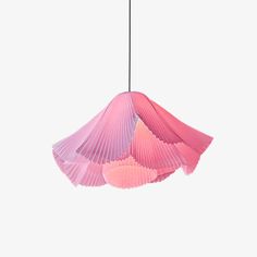 Coral Pleats Pendant Lamp - Vakkerlight Serene Aesthetic, Fabric Folds, Koti Diy, Color Gradients, Diy Pendant Light, Metal Fabric, Deco Luminaire, The Coral, Coral Reefs