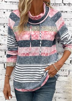 Color:Multi Color;Size:S;Size:M;Size:L;Size:XL;Size:XXL;Package Contents:1 X Hoodie;Occasion:Other;Style:Casual; Trendy Drawstring Tops For Fall, Trendy Fall Tops With Drawstring, Spring Multicolor Tops With Drawstring, Casual Crew Neck Sweatshirt With Drawstring, Casual Long Sleeve Top With Drawstring, Long Sleeve Tops With Drawstring For Fall, Casual Multicolor Tops With Drawstring, Winter Drawstring Crew Neck Top, Winter Crew Neck Top With Drawstring