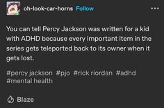 Greek Mythology Humor, Percy Jackson Head Canon, Percy Jackson Quotes, Percy Jackson Memes, Percy Jackson Art, Percy Jackson Books, Rick Riordan Books, Percy Jackson Funny, Greek Myths