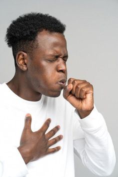 Download this Premium Photo about Black man coughing suffered from asthma flu allergy bronchitis tuberculosis touching her chest, and discover more than 60 Million Professional Stock Photos on Freepik Person Coughing, Home Remedies For Bronchitis, Best Cough Remedy, Throat Pain, Chronic Cough, Books Illustration, Health Poster, Swollen Legs, Learn Yoga