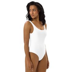 Humble Sportswear White Smoothing Bodysuit For Summer, White Smoothing Swimwear For Summer, White Smoothing Swimwear, White Lined Swimwear For Sports, White Lined Swimwear For Swimming, White Lined One Piece For Swimming, White Lined Swimming One-piece, White Lined Tankini For Swimming, White One-piece Tankini With Lined Body