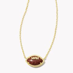 Adorable And New Yellow Gold And Sparkly Football