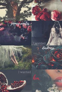 a collage of photos with flowers and words