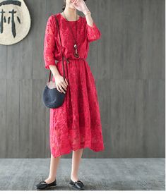 Loose Sleeve lace Women Dress we custom made any size. Size S:length:120cm length:114cm Measuring Method: Click to view the measurement method Shipping: we ship worldwide the USPS takes about 10-15 days if you want a express shipping,please contact with us Payment: we accept payment by PayPal and credit card.if you would like paid by credit card,please choose payment by PayPal and then follow the guide. PayPal allows payment by credit card. Return Policy: we accept return in 7 days after deliver Loose Long Sleeve, Women Dress, Embroidered Dress, Long Sleeve Lace, Three Quarter, Cotton Linen, Elk, Free Size, Custom Made