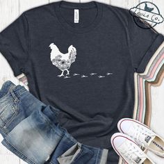 Find More Chicken Shirts in my 🐔 🐥 Chicken Life Section: https://lewiscotrading.etsy.com/?section_id=37763572 🐥🐔 These are Bella Canvas shirts. They are Unisex but tend to run a 1/4 to a half size small. If you like them extra roomy, please order 1 size up! 👕 SIZE CHARTS 👕 Size charts are included in the item photos. Please check them out for specific sizing details, and feel free to message me with any questions before ordering. I can help you choose the right size or even give you a quot Farm Shirts For Women, Potters Hands, Farm Shirts, Floral Chicken, Chicken Mama, Fall Tees, Chicken Life, Chicken Shirt, Copper Coin