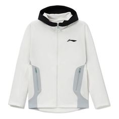 Li-Ning SS22 Professional Basketball Series Logo Printing Hooded Track Jacket Autumn White AWDS105-1 (Men's) Track Jacket, Stylish Sneakers, Track Jackets, Nike Jacket, Perfect Pair, Your Perfect, Basketball, Track, Athletic Jacket