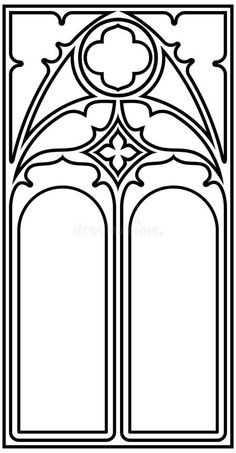 an image of a door that is in the shape of a church window with intricate designs