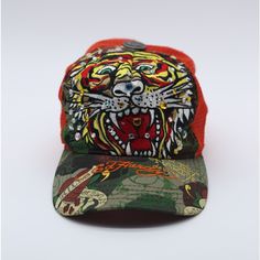 Ed Hardy Panthers Hat Brand New Adjustable Vintage From 2005 Pink Bape Hoodie, Cheetah Hat, Ed Hardy Hat, Vintage Jeans Mens, Swag Hats, Orange Beanie, Apparel Design Inspiration, Masc Fashion, Gothic Y2k