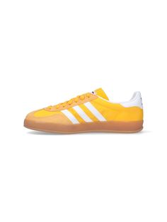 Gender: MenColor: YELLOWMade in: ImportedProduct ID: IE6606CREYEL FTWWHT ALMYEL*Import tax/duty will be calculated at checkout (If applicable) Classic Yellow Sneakers With Rubber Sole, Adidas Gazelle Indoor, Adidas Originals Gazelle, White Details, Saint Laurent Shoes, Logo Label, Sports Accessories, Adidas Gazelle, Luxury Shop