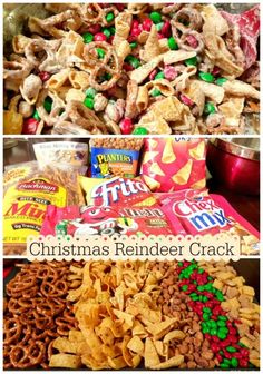 Christmas Reindeer Crack! Chex Recipes, Xmas Recipes, Snack Mixes, Christmas Foods, Reindeer Food, Snack Mix Recipes, Holiday Snacks, Chex Mix, Christmas Sweets