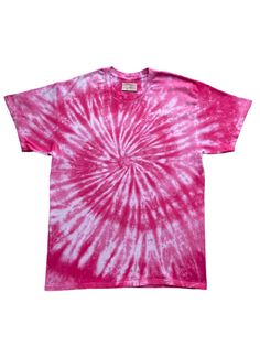 Hot Pink 2 Tone Spiral Tie Dye T-Shirt Welcome to Essex Tie Dye This T-Shirt has been designed and hand dyed in the UK.  All items in our shop are hand dyed and due to the unique nature of tie dye the colour and patterns will vary from image. If you want to see our OTHER SPIRAL DESIGNS click https://www.etsy.com/uk/shop/EssexTieDye?ref=seller-platform-mcnav&section_id=41479531 To see our FULL RANGE of Tie Dye items VISIT OUR HOME PAGE here https://www.etsy.com/uk/shop/EssexTieDye?ref=seller-plat Hand Dyed Pink Short Sleeve Tops, Pink Hand Dyed Short Sleeve Tops, Casual Pink Hand-dyed T-shirt, Hand Dyed Pink Cotton T-shirt, Summer Hand Dyed Short Sleeve T-shirt, Tie Dye Soft-washed Short Sleeve T-shirt, Hand Dyed Relaxed Fit Short Sleeve T-shirt, Spiral Tie Dye, Unique Nature