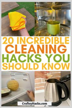 the words 20 incredible cleaning hacks you should know