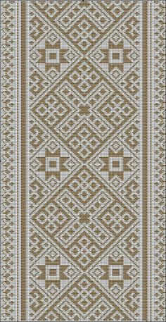 a brown and white knitted pattern on fabric