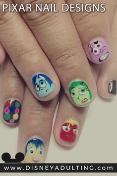 10 Disney Pixar Nail Designs We Love Star Wars Nails, Love Disney, Disney Style, Disney Pixar, Our Love, Pixar, You Can Do, Nail Designs