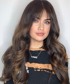 Brown Hair with Soft Highlights Balayage For Blue Eyes, Brown Hair With Soft Highlights, Hair For Pale Skin, Brown Hair Blue Eyes Pale Skin, Golden Brown Balayage, Hair Colors For Pale Skin, Colors For Pale Skin