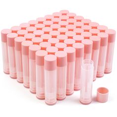 PRICES MAY VARY. 【WHAT YOU GET】60 clear empty lip balm tubes with pink snap-on caps; Each tube is 5.5ml (3/16 oz), the perfect size for lip balm and lipstick; Compact size makes it an easy fit for pockets, purses, and pouches 【SAFE MATERIAL】These lip balm container tubes are made of food-grade plastic, odor-free, BPA-free, and non-toxic; High-quality material ensures no warping when pouring hot mixes into the tubes; No material deformation or cracks during the cooling process 【EASY TO USE】Our li Pink Caps, Lip Balm Containers, Lip Balm Recipes, Lip Balm Tubes, Pink Cap, Lip Care, Lip Balm, Food Grade, Makeup Bag