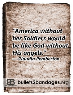 an old paper with the quote america without her soldiers would be like god without his angels