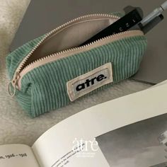 49444506501402 Shark Embroidery, Embroidery Pen, Student Storage, Minimalist Stationery, Stationery Organizer, Korean Stationery, Pen Bag, Pencil Bag, Stationery Organization