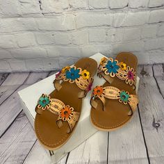 New Without Tags Or Box. Colors May Appear Differently On Monitor Compared To In Person. Chinoiserie Pillow, Mexican Sandals, Chinoiserie, Women's Shoes Sandals, Tags, Sandals, Women Shopping, Color