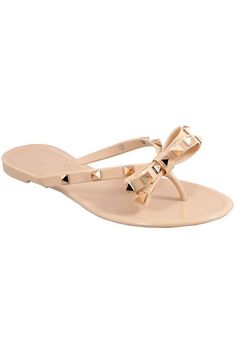 Your pedi is not the only thing they're lookin' at! Slip into these chic AF jelly sandals! Pyramid Stud Accents Along The Strap & Bow Tie Open Toe Flat Sole Composed Of Jelly Material True to Size Nude Sandals, Jelly Sandals, Black 7, Thong Sandals, Flip Flop, Pyramid, Black Sandals, Bow Tie, Open Toe