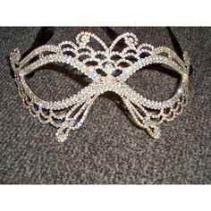 Beautiful Golden Clear Rhinestone Mask With Ab Accent Stones. This Mask Has A Butterfly Theme To It. Perfect For Any Special Occasion. I Ship Five Days A Week, Monday Through Friday, Via Usps Mail. I Don't Accept Returns Or Exchanges But Please Contact Me If You Have Any Problems With Your Order. We Are Not Responsible For Any Rhinestones That Come Lose After It Was Shipped. Refunds Are For The Amount Of The Item(S) Purchased Only. Shipping Costs Are Not Refunded. Any Items Damaged During Shippi Elegant Fitted Masquerade Mask For Party, Elegant Masquerade Mask For Party, Silver Rhinestone Masquerade Mask For Costume Party, Silver Masquerade Mask With Rhinestones For Costume Party, Adjustable Masquerade Mask For Wedding Carnival, Wedding Masquerade Mask With Rhinestones, Carnival Rhinestone Masquerade Mask, Elegant Rhinestone Masquerade Mask For Party, Elegant Masquerade Mask With Rhinestones For Party