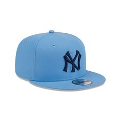 The New York Yankees Sky Blue 9FIFTY Snapback features an embroidered Yankees Cooperstown logo at the front panels with a snapback closure at the rear and a gray undervisor. All Nfl Teams, New York Islanders, Florida Panthers, Anaheim Ducks, Toronto Blue Jays, New York Rangers, Indianapolis Colts, New York Jets, Baltimore Orioles