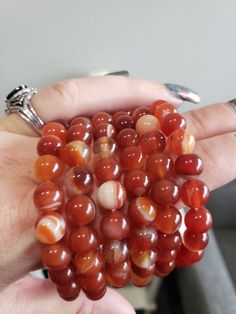 Carnelian Crystal, Carnelian Beads, Crystal Beads Bracelet, Crystal Items, Beaded Bracelet, Bead Charms, Crystal Beads, Accessory Gift, Beaded Bracelets