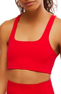 This sporty square-neck bra is designed with medium support and easy-moving stretch to keep you feeling comfortable on and off the pickleball court. Square neck Lined 79% polyamide, 21% elastane Machine wash, tumble dry By Free People; imported Never Better, Pickleball Court, Racerback Bra, Fp Movement, Pickleball, Bra Lingerie, Square Neck, Free People, How Are You Feeling