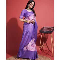 Lavender colored saree is made from banarasi silk fabric which is highlighted with beautiful digital printed with weaving work as shown. comes along unstitched banarasi silk blouse piece which you can customise as per your design/style. Occasion - You can wear this saree for party, festivals, functions and ideal for any fashionista. Note:- the actual product may differ slightly in color and design from the one illustrated in the images when compared with computer or mobile screen. Measurements: Festive Digital Print Saree For Eid, Unstitched Art Silk Saree With Digital Print, Festive Pink Saree With Digital Print, Traditional Pink Saree With Digital Print, Traditional Saree With Digital Print For Eid, Traditional Saree For Eid With Digital Print, Pink Digital Print Saree For Festivals, Bollywood Style Art Silk Saree With Digital Print, Digital Print Saree For Wedding And Eid