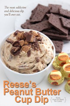 the cover of reese's peanut butter cup dip