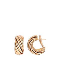 Helioro earrings 01 Ear Clips, Detailed Jewelry, 18k Rose Gold, Custom Jewelry, Perfect Fit, Casual Outfits, Stud Earrings, Rose Gold, Gold