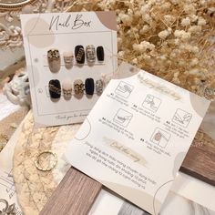 Stick On Nails Packaging, Press On Nails Box Ideas, Press In Nails Packaging, Fake Nail Packaging, Press On Nail Box Packaging, Presson Nails Packaging, Press Nails Packaging, Press On Nails Card Design Ideas, Nail Packaging Design