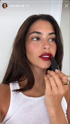 Aesthetics Nails, No Make Up Make Up Look, Inspo Makeup, Creamy Lipstick, Fall Beauty, Makijaż Smokey Eye, Satin Lipstick