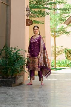 BANARASI SILK DRESS MATERIAL – Vishnu Weaves Silk Dress Material, Latest Sarees Online, Ethnic Wear Indian, Canada Fashion, Statement Outfit, Latest Sarees, Dress Suit, Saree Dress, Formal Suits