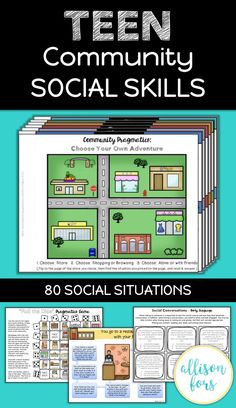 the book teen community social skills is shown