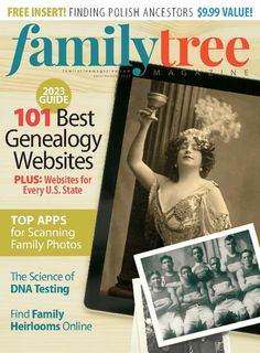 Family Tree Magazine will help point the way toward the best research tools and practices to trace your family's history. Each issue includes tips on locating, collecting, and preserving photos, letters, diaries, church and government records, and other documentation, plus fun articles about creating scrapbooks, organizing family reunions, and vacation ideas that combine history with leisure! Preserving Photos, Genealogy Websites, History Magazine, Research Tools, Family Reunions, Family Organizer, Dna Test, Magazine Subscription, Print Magazine