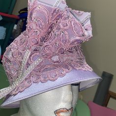 Really Beautiful. Lots Of Rhinestones. See Pics And Please Take Time To Look At All Of The Hats In My Collection. Church Dress, Elegant Hats, Dress Hat, Church Dresses, Dress Hats, Take Time, My Collection, Hat Fashion, To Look